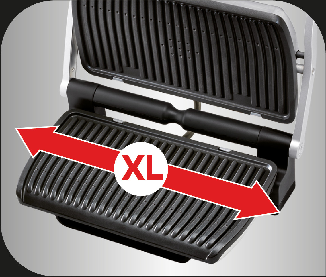 Tefal Optigrill+ XL GC722D34 extra nagyméretű tányérokkal